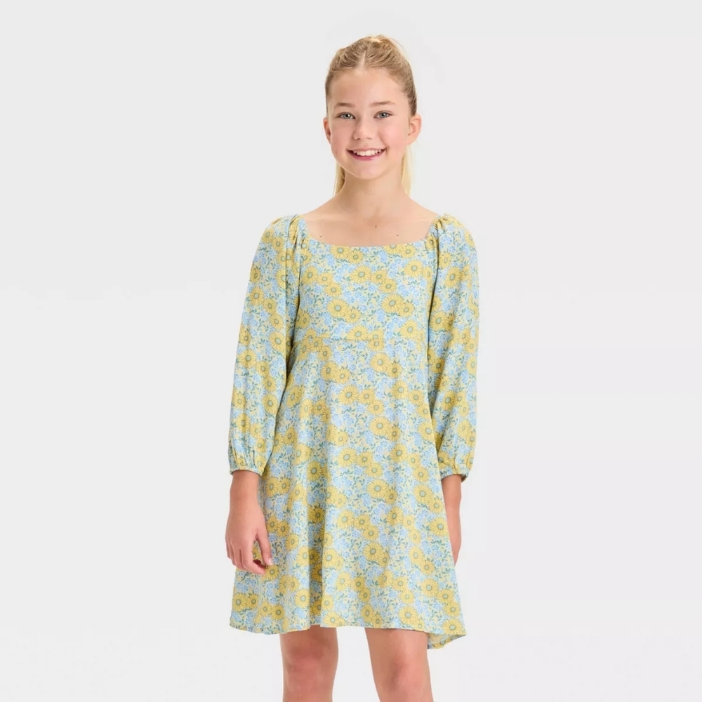 Beetlejuice Astrid Floral Daisy Dress For Girls, Target, 4-5 T, EUC
